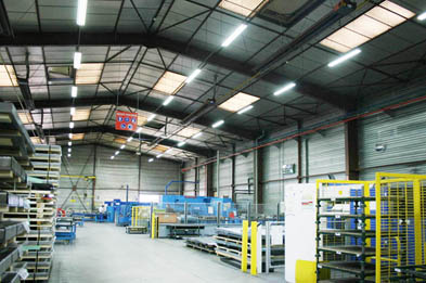 Panel Style LED Tube in Warehouse