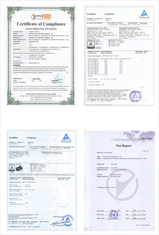 ZSIMC LED Lighting Certificate 02